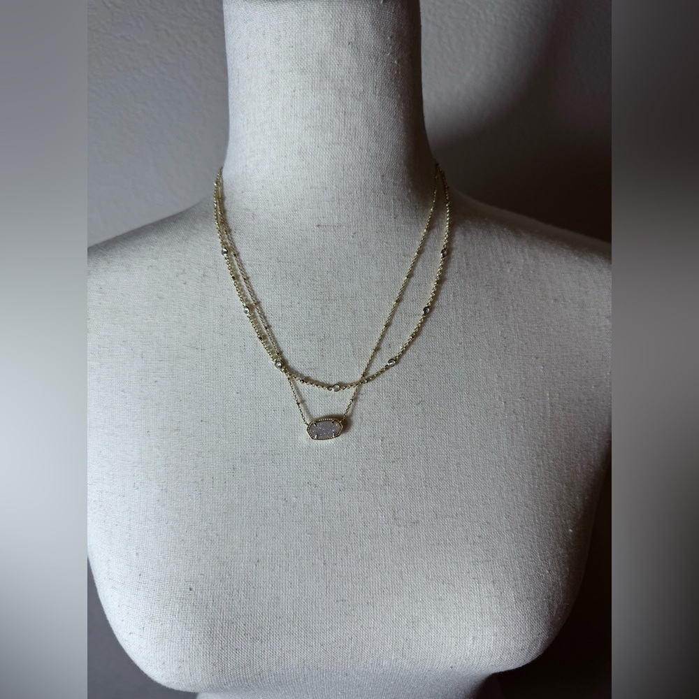 Kendra Scott Elisa Multistrand Gold Layered Necklace - Picture 3 of 11
